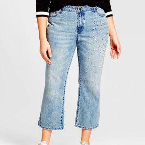 NWOT Who What Wear Plus Sized Embellished Jeans